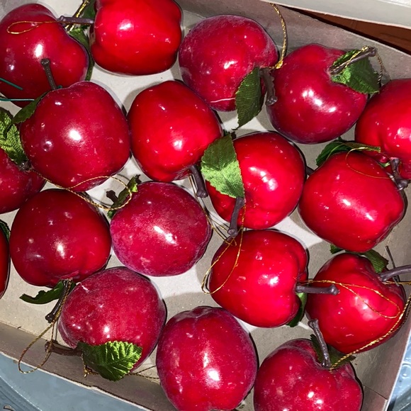 Other - 18 Vintage Individual Christmas Tree Apple Ornaments